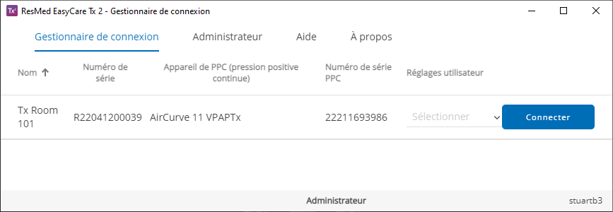 SL UI screenshot Connection Manager