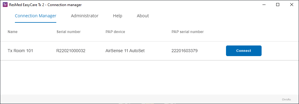 SL UI screenshot Connection Manager