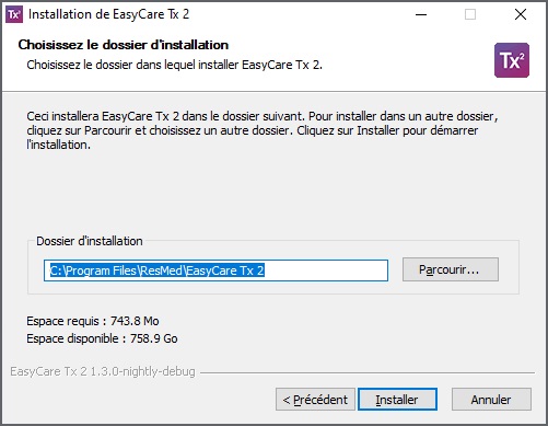 SL UI screenshot Installation Install Location
