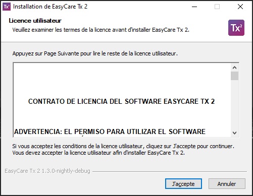 SL UI screenshot Installation License Agreement
