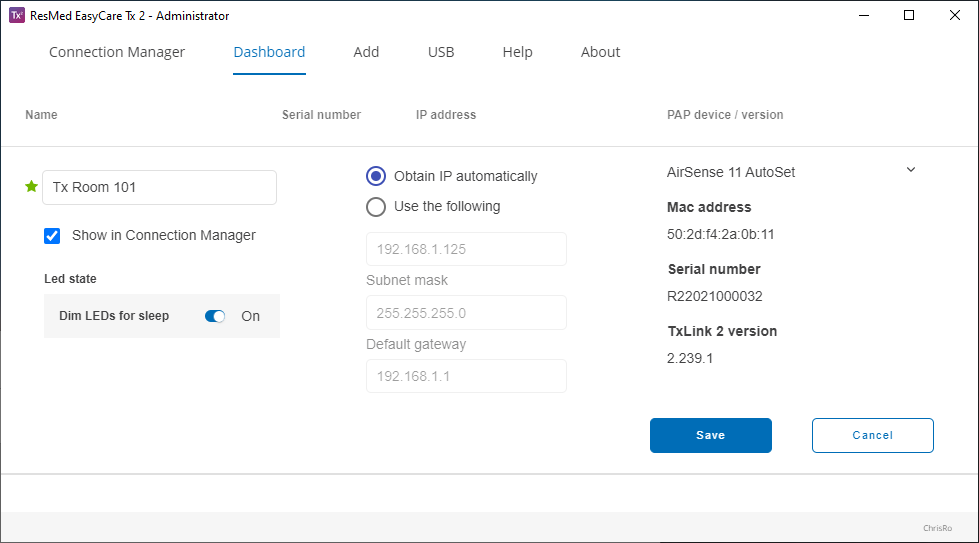 SL UI screenshot Admin Dashboard