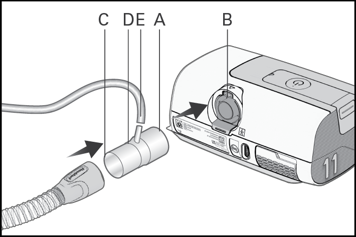 SL Diagram Fitting an oxygen port