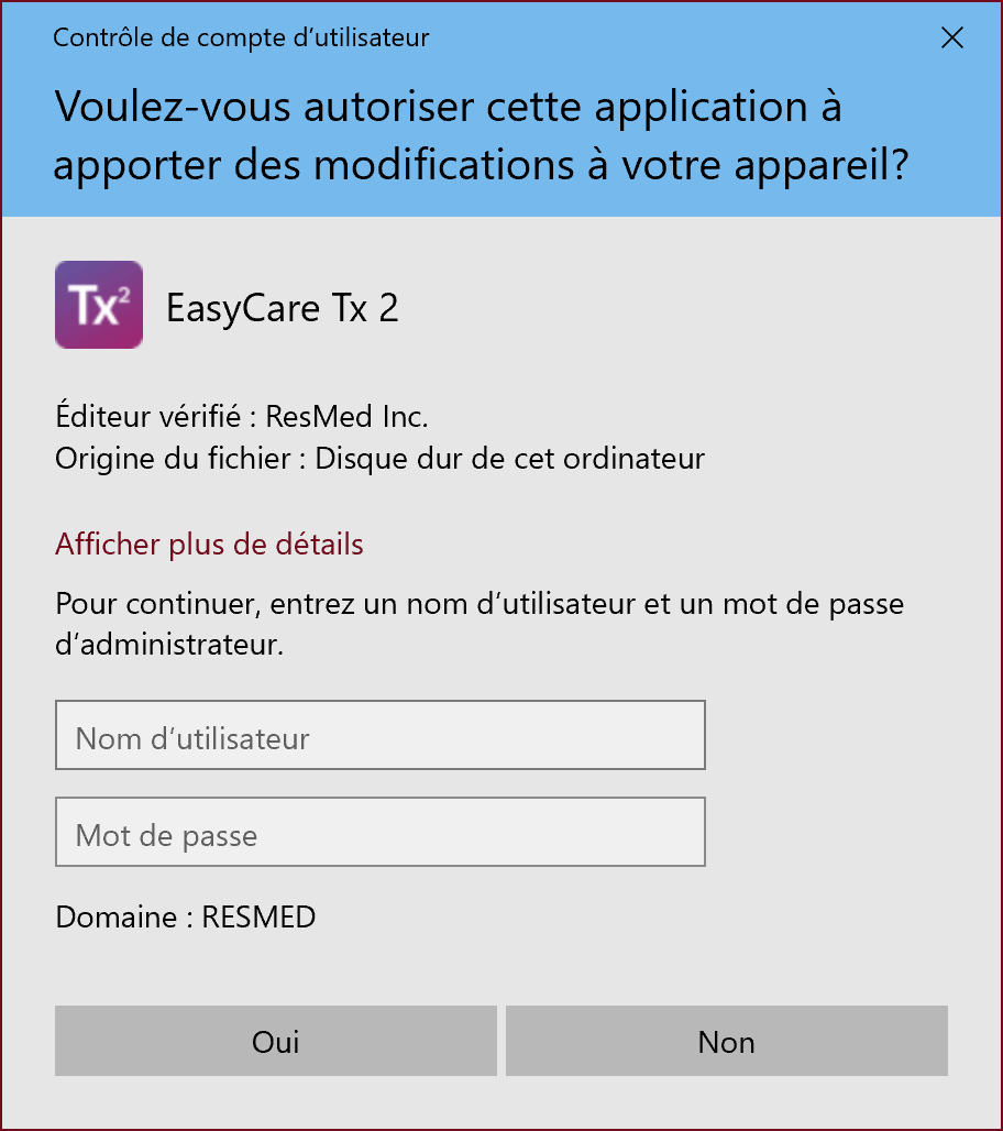 SL UI screenshot Installation User Account Control