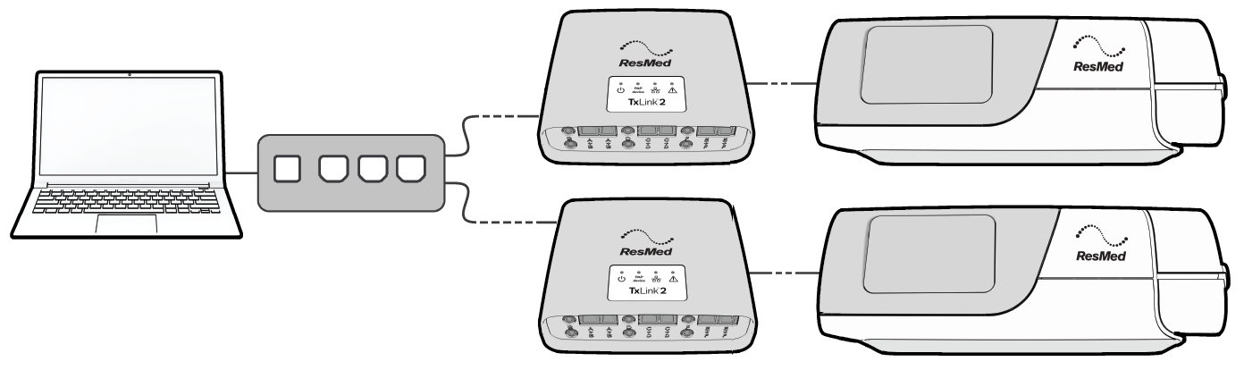 SL Diagram sleep lab connections install