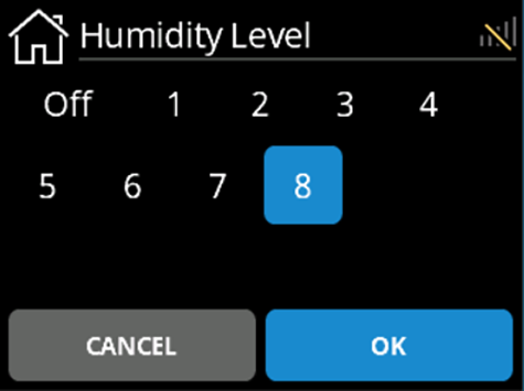 SL UI screenshot Humidity Level